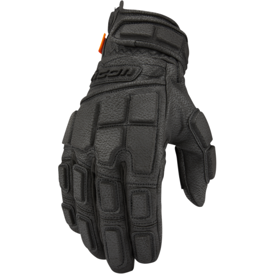 Кожени мото ръкавици ICON MOTORHEAD3 - BLACK