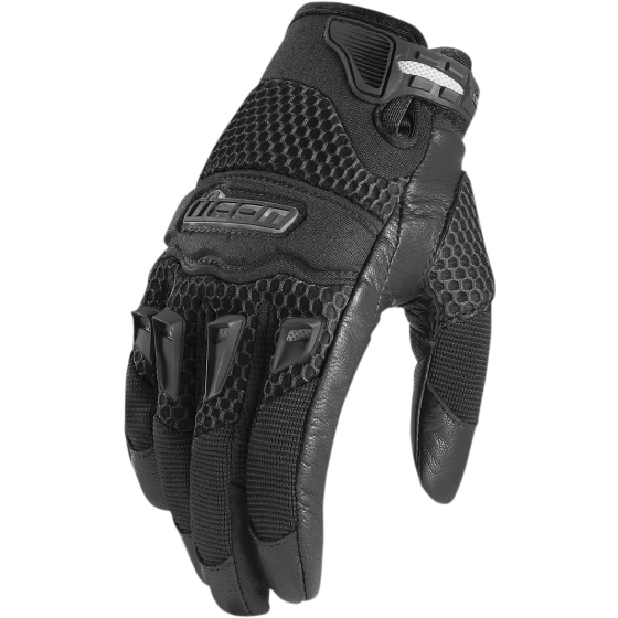 Дамски мото ръкавици ICON TWENTY-NINER - BLACK