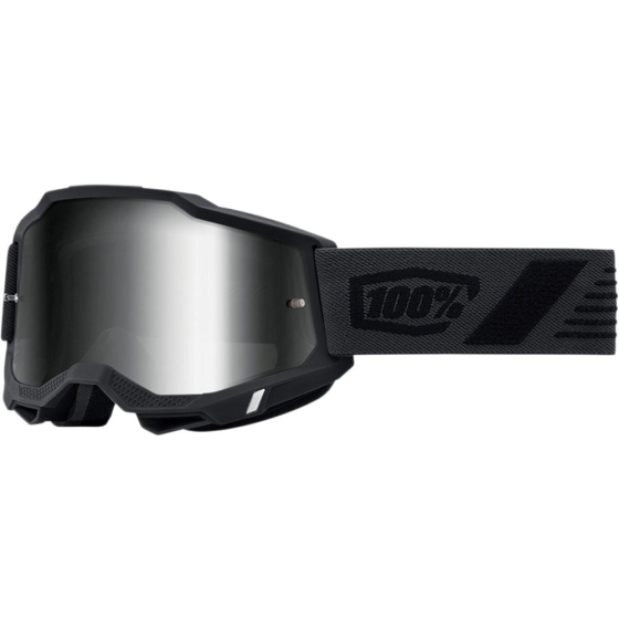 Мотокрос очила 100% ACCURI 2 SCRANTON BLACK/SILVER MIRROR
