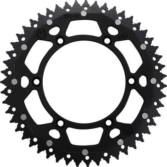 Двукомпонентно зъбно колело MOOSE 1210-251-51-10X BLACK