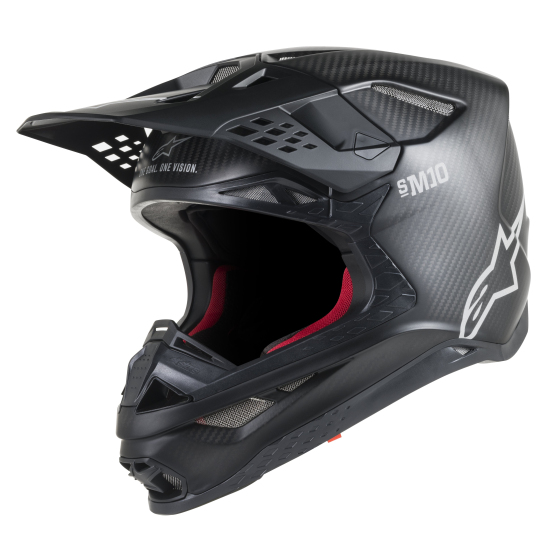 Мотокрос каска ALPINESTARS SM10 BLACK CARBON