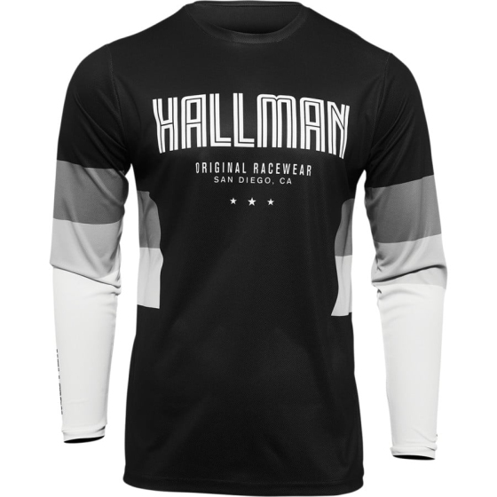 Мотокрос джърси THOR HALLMAN DIFFER DRAFT BLACK/WHITE