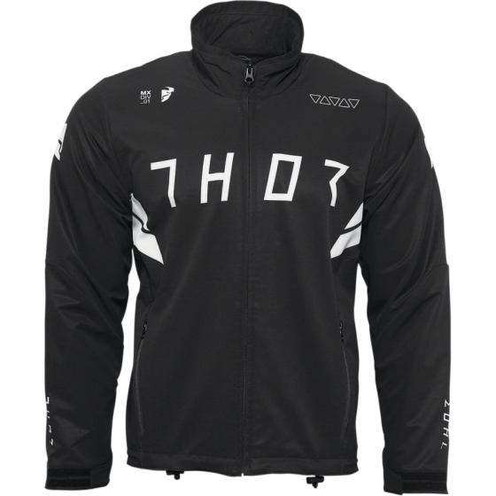 Ендуро яке THOR WARM UP JACKET BLACK/WHITE