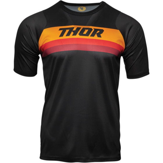 Вело джърси THOR ASSIST SHORT SLEEVE BLACK/ORANGE