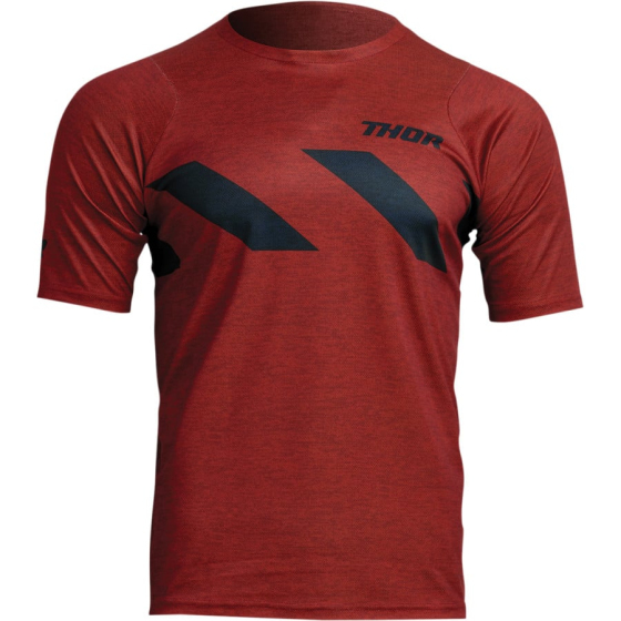 Вело джърси THOR ASSIST HAZARD SHORT SLEEVE BRICK/HEATHER