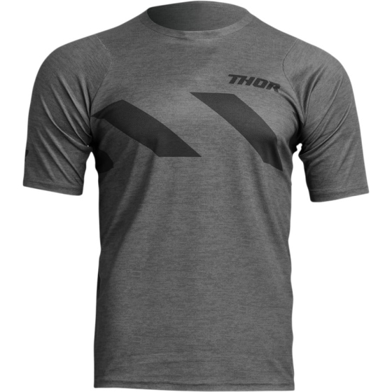 Вело джърси THOR ASSIST HAZARD SHORT SLEEVE CHARCOAL/HEATHER