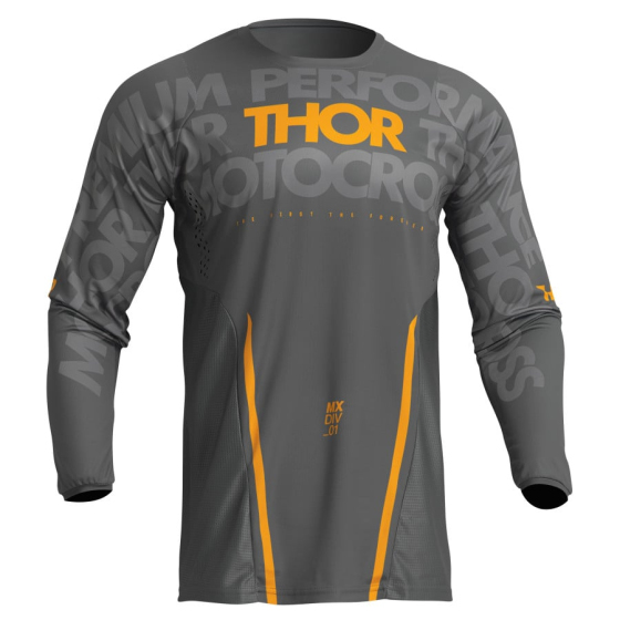 Мотокрос джърси THOR PULSE MONO DARK GRAY/YELLOW