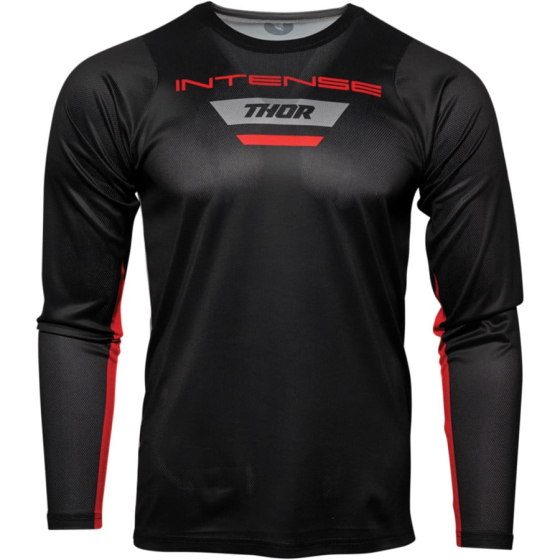 Вело джърси THOR INTENSE ASSIST BLACK/GRAY LONG SLEEVE
