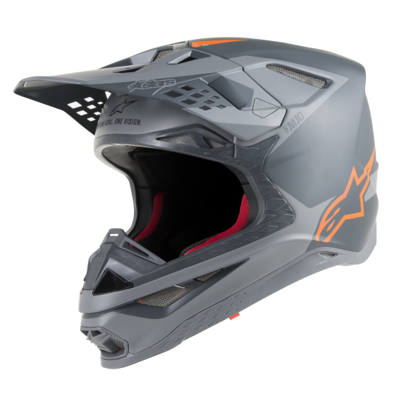 Мотокрос каска ALPINESTARS SM10 Meta MX GREY/ORANGE