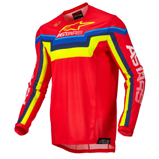 Мотокрос джърси ALPINESTARS Techstar Quadro RED/YELLOW/BLUE