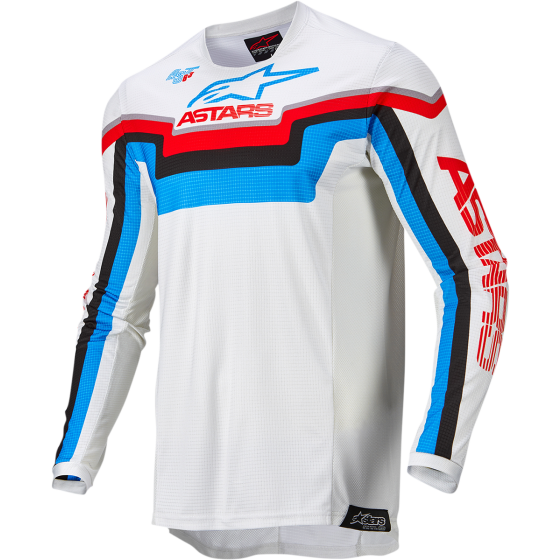Мотокрос джърси ALPINESTARS Techstar Quadro WHITE/BLUE/RED