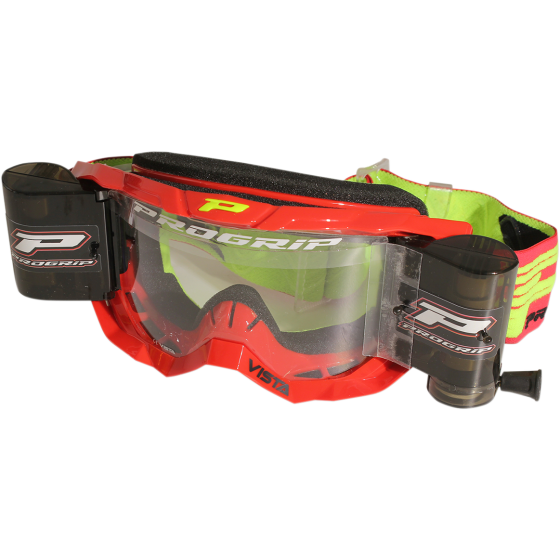 Мотокрос очила PROGRIP 3303 Vista RED Roll-Off SYSTEM