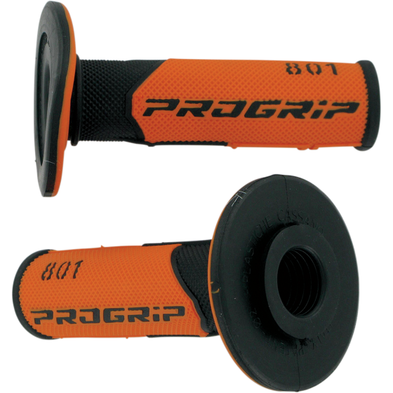 Мотокрос ръкохватки PROGRIP 801 Hybrid Duo-Density BLACK/ORANGE