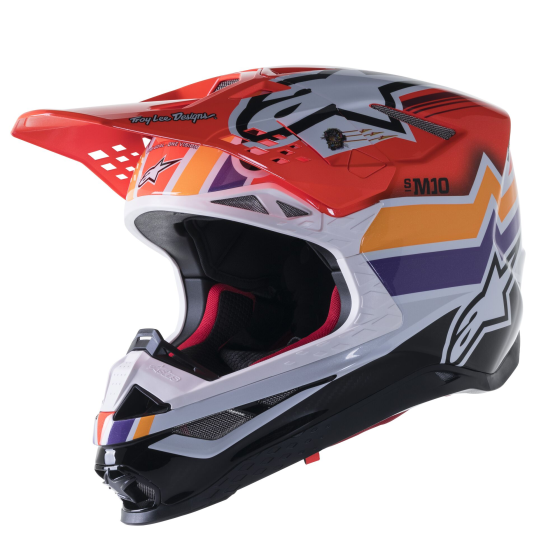 Мотокрос каска ALPINESTAR SM10 TLD Edition 23 RED/MULTI