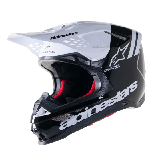 Мотокрос каска ALPINESTARS SM8 RADIUM 2 BLACK/WHITE