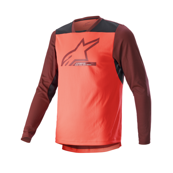 Вело джърси ALPINESTARS Drop 6 Long Sleeve CORAL/BLACK