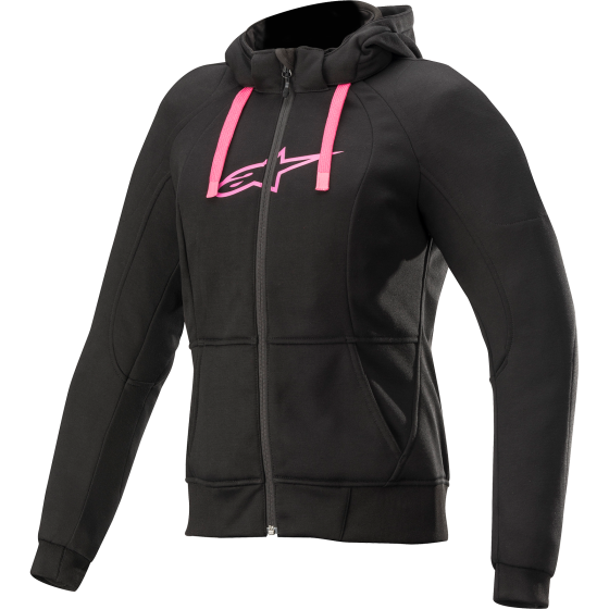 Дамски мото суичър ALPINESTARS Stella Chrome Sport Hoodie BLACK/PINK