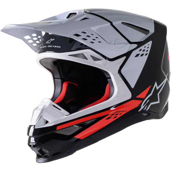 Мотокрос каска ALPINESTARS SM8 Factory BLACK/WHITE/RED