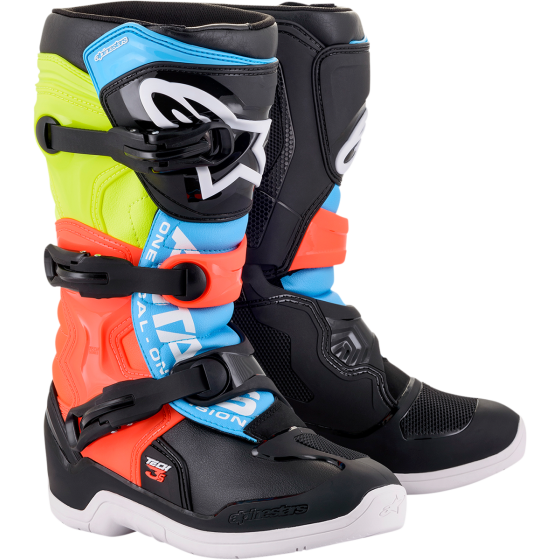 Детски мотокрос ботуши ALPINESTARS Tech 3S Yellow/ Red/ Blue/ Black