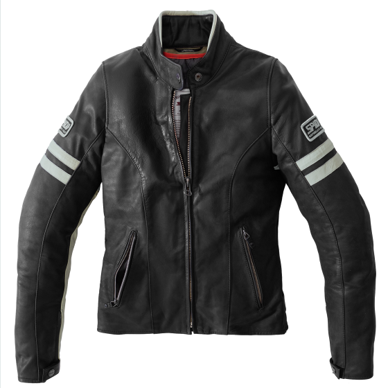 Дамско кожено мото яке SPIDI VINTAGE Ice/Black