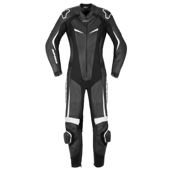 Дамски кожен мото екип SPIDI TRACK PERF PRO Black/White