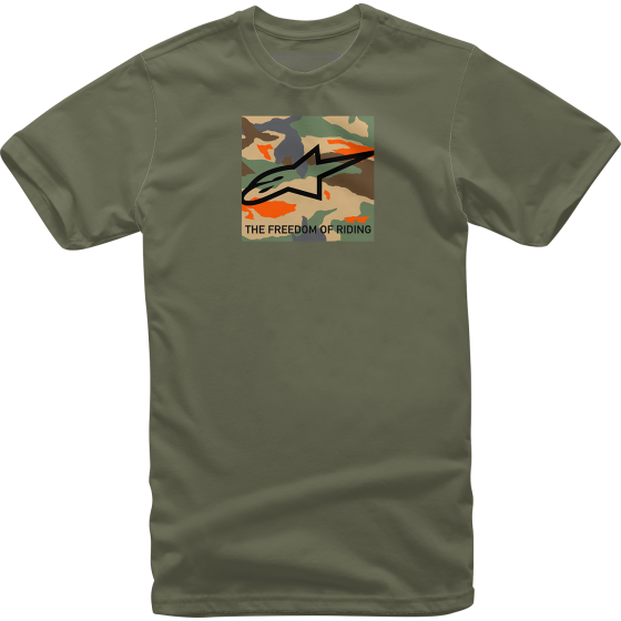 Мото тениска ALPINESTARS TEE FREE CAMO MILITARY