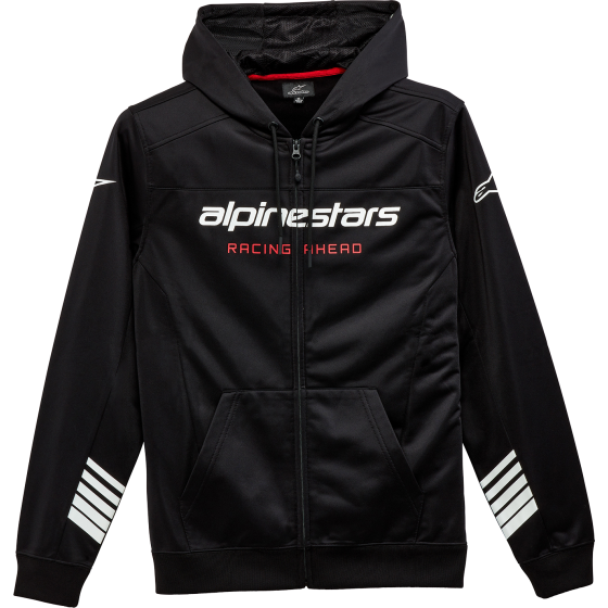 Мото суитшърт ALPINESTARS HOOD ZIP SESS-LXE BLACK