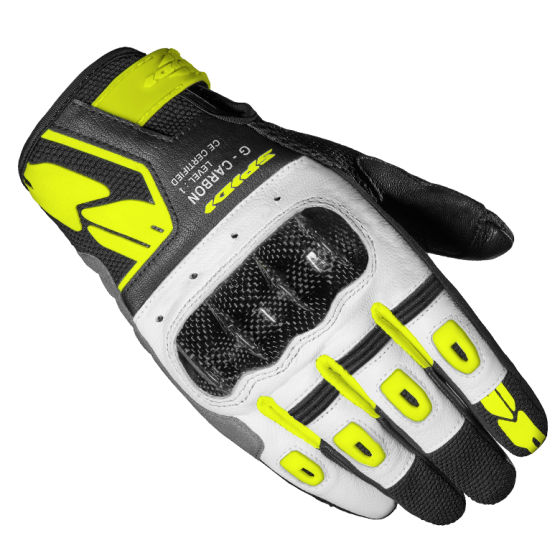 Дамски мото ръкавици SPIDI G-CARBON Yellow fluo