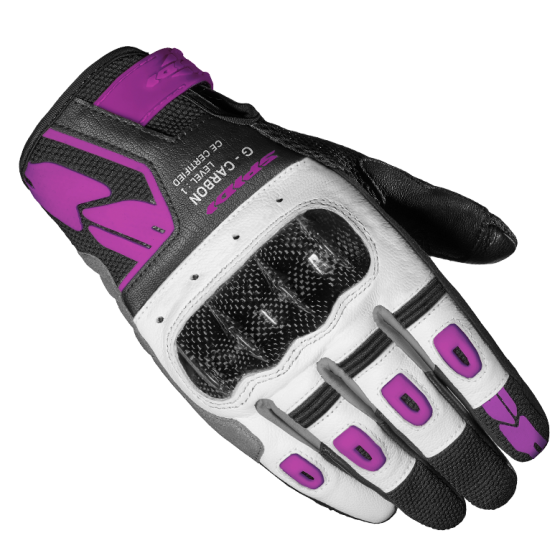 Дамски мото ръкавици SPIDI G-CARBON Black/Fuchsia