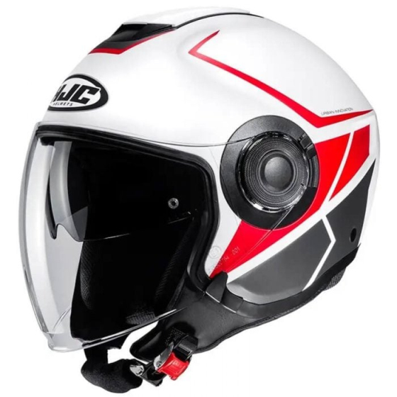 Скутер каска HJC i40 Camet WHITE/RED