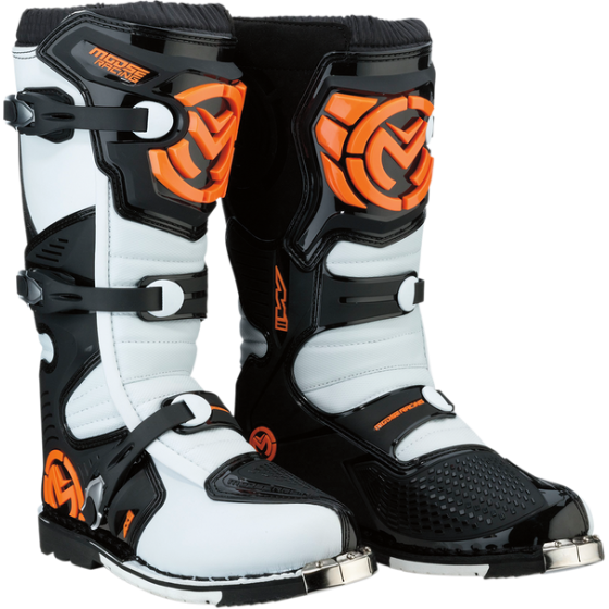 Мотокрос ботуши MOOSE RACING QUALIFIER ORANGE WHITE