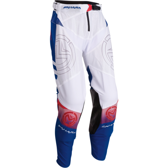 Мотокрос брич MOOSE RACING SAHARA WHITE/RED/BLUE