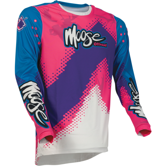 Мотокрос блуза MOOSE RACING AGROID PURPLE/PINK/BLUE