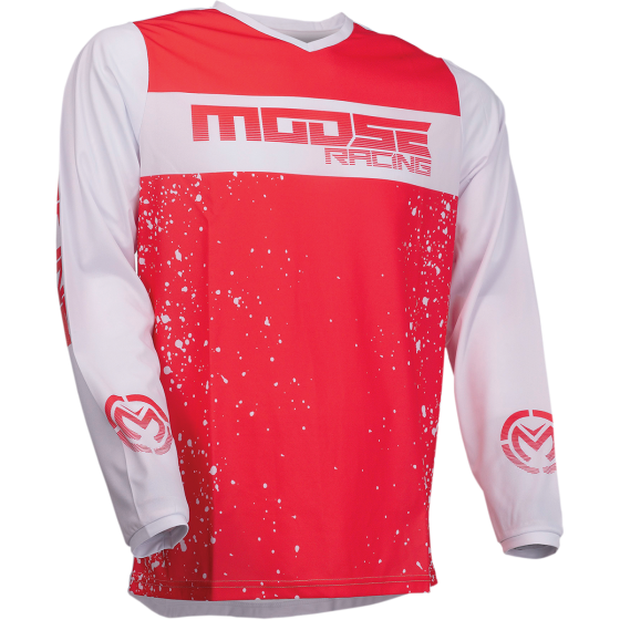 Мотокрос блуза MOOSE RACING QUALIFIER RED/WHITE