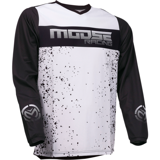 Мотокрос блуза MOOSE RACING QUALIFIER BLACK/WHITE