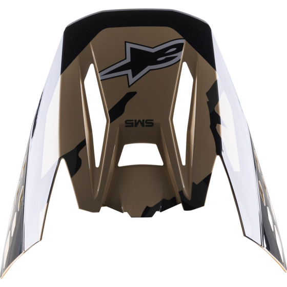 Козирка за мотокрос каска ALPINESTARS Supertech M5 BLACK/BROWN/WHITE