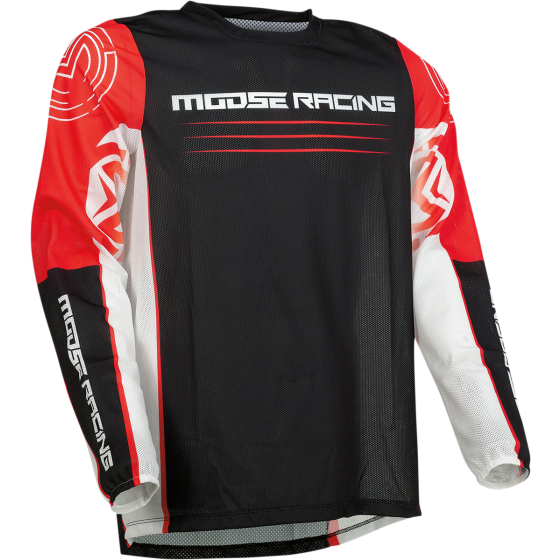 Мотокрос блуза MOOSE RACING SAHARA BLACK/RED
