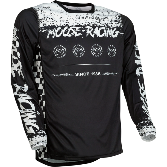 Мотокрос блуза MOOSE RACING M1 BLACK/WHITE