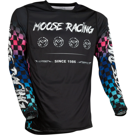 Мотокрос блуза MOOSE RACING M1 BLACK/PINK