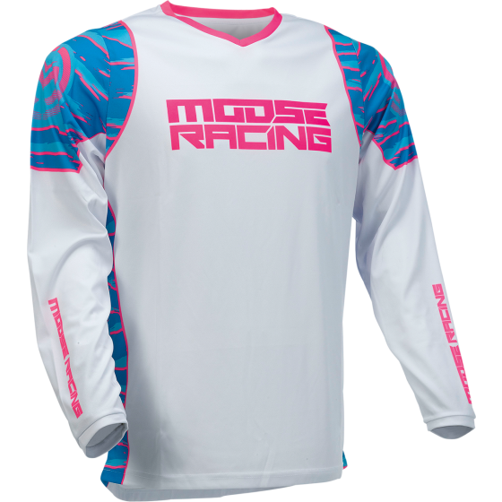 Мотокрос блуза MOOSE RACING QUALIFIER BLACK/PINK