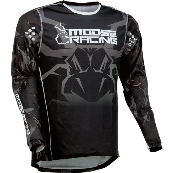 Мотокрос блуза MOOSE RACING AGROID GRAY/BLACK