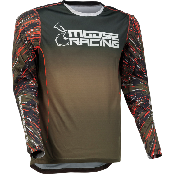 Мотокрос блуза MOOSE RACING AGROID OLIVE/ORANGE/GREEN