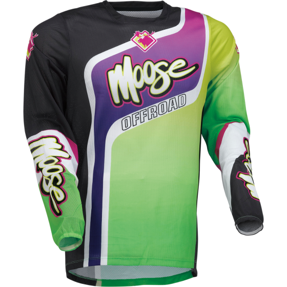 Мотокрос блуза MOOSE RACING SAHARA PURPLE/GREEN