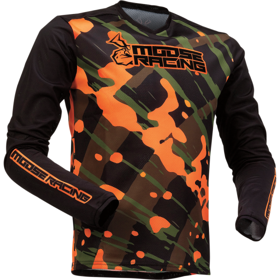 Детска блуза MOOSE RACING AGROID MESH OLIVE/ORANGE