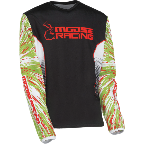 Детска блуза MOOSE RACING AGROID RED/GREEN/BLACK