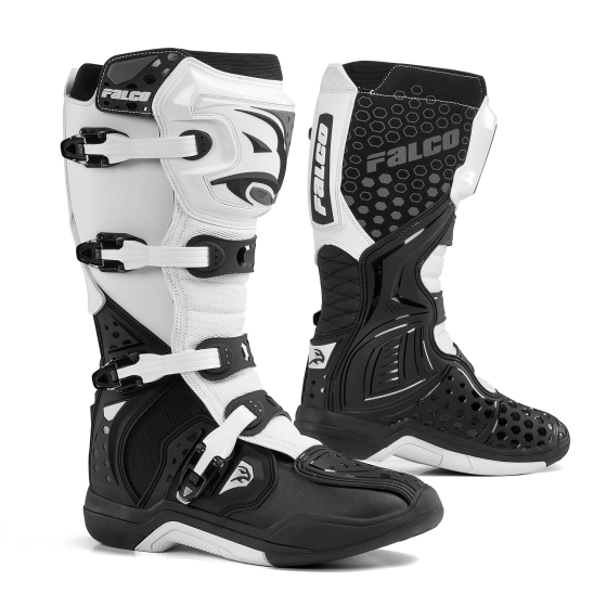 Мотокрос ботуши FALCO LEVEL 2 WHITE/BLACK