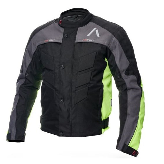 Текстилно мото яке ADRENALINE PYRAMID 2.0 BLACK/GREY/FLUO