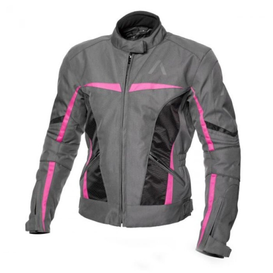 Дамско текстилно мото яке ADRENALINE LOVE RIDE 2.0 LADY BLACK/PINK/GREY