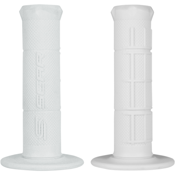 Мото ръкохватки SCAR HALF WAFFLE WHITE