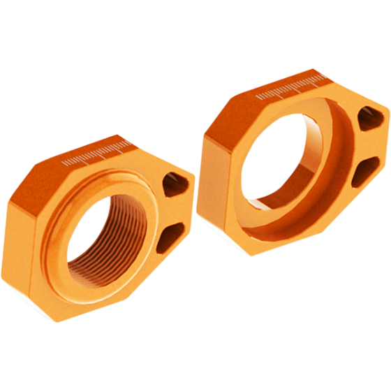 Блок втулка за задна ос SCAR Axle Blocks KTM SX 125/250 13-22 / SXF 250/350/450 13-22 ORANGE